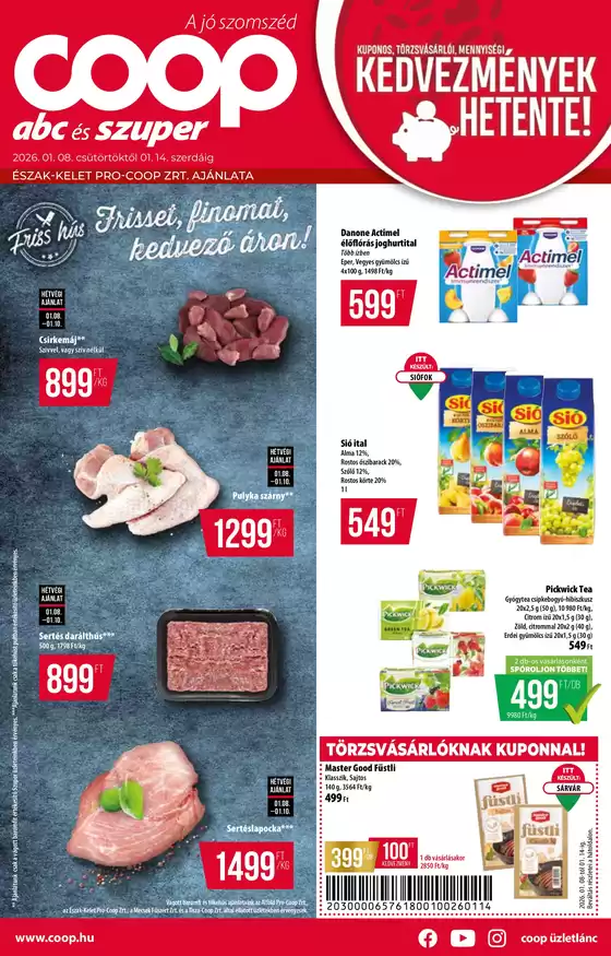 Coop katalógus, Martfű | Ajánlatok kedvezményvadászoknak | 2026-01-08T00:00:00.000Z - 2026-01-14T00:00:00.000Z