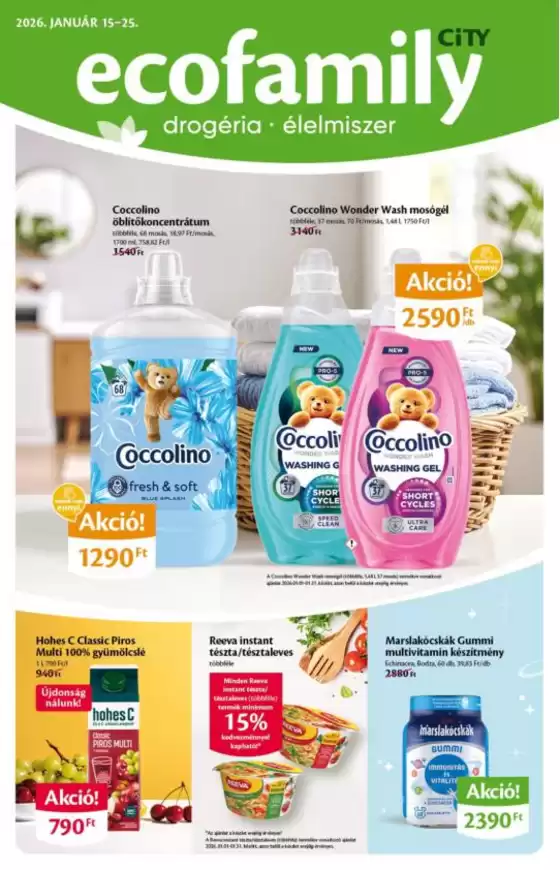 Eco Family katalógus, Füzesabony | Nagyszerű ajánlat minden ügyfélnek | 2026-01-15T00:00:00.000Z - 2026-01-25T00:00:00.000Z