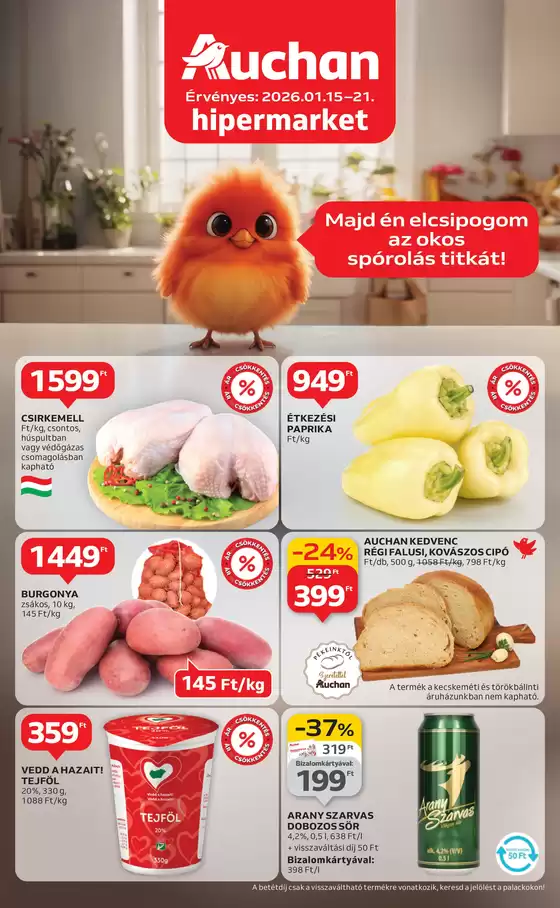 Auchan katalógus, Füzesabony | Auchan akciós | 2026-01-12T00:00:00.000Z - 2026-01-21T00:00:00.000Z
