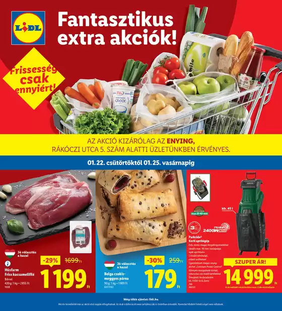 Lidl katalógus, Törökbálint | Érvényes 01.22-től | 2026-01-22T00:00:00.000Z - 2026-01-25T00:00:00.000Z
