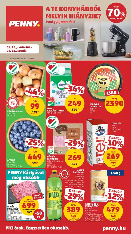 Penny Market katalógus, Törökbálint | Nagyszerű kedvezmények kiválasztott termékekre | 2026-01-22T00:00:00.000Z - 2026-01-28T00:00:00.000Z
