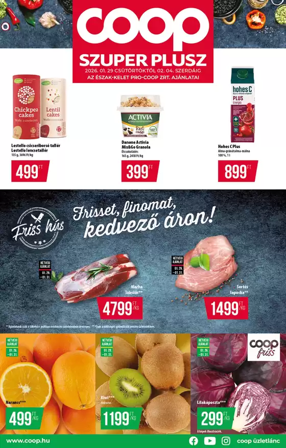 Coop katalógus, Szeged | A legjobb ajánlataink Önnek | 2026-01-29T00:00:00.000Z - 2026-02-04T00:00:00.000Z