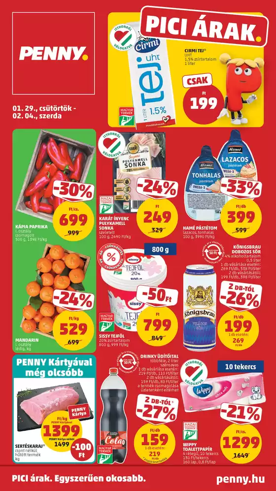 Penny Market katalógus, Szolnok | A legjobb ajánlataink Önnek | 2026-01-29T00:00:00.000Z - 2026-02-04T00:00:00.000Z