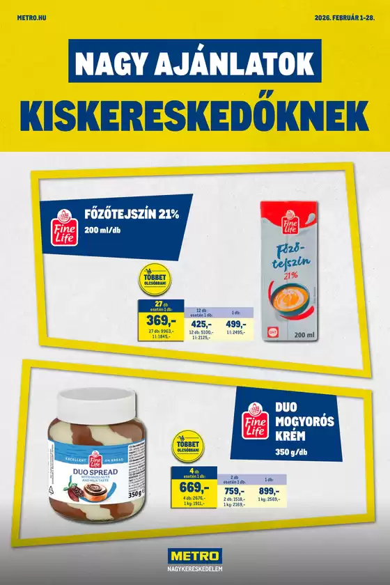 Metro katalógus, Jászárokszállás | Nagy Ajánlatok Kiskereskedőknak 202602 | 2026-02-01T00:00:00.000Z - 2026-02-28T00:00:00.000Z
