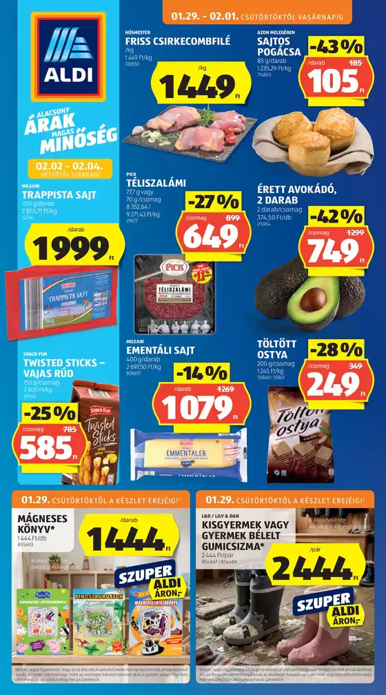 Aldi katalógus, Jászárokszállás | Aktuális ALDI akciós újság | 2026-01-29T00:00:00.000Z - 2026-02-04T00:00:00.000Z