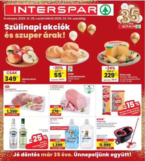 Interspar katalógus, Jászárokszállás | INTERSPAR | 2026-01-29T00:00:00.000Z - 2026-02-04T00:00:00.000Z