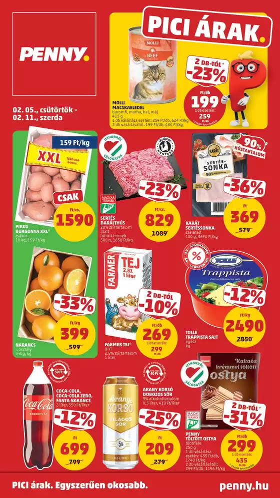 Penny Market katalógus, Mezőkövesd | Exkluzív ajánlatok ügyfeleinknek | 2026-02-05T00:00:00.000Z - 2026-02-11T00:00:00.000Z