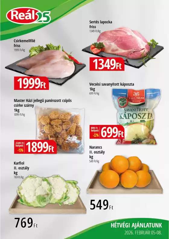 Real katalógus, Újfehértó | Bevásárló hétvége Kisalföld | 2026-02-05T00:00:00.000Z - 2026-02-08T00:00:00.000Z