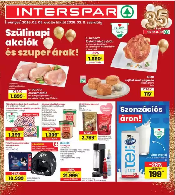 Interspar katalógus, Nyíregyháza | INTERSPAR | 2026-02-05T00:00:00.000Z - 2026-02-11T00:00:00.000Z