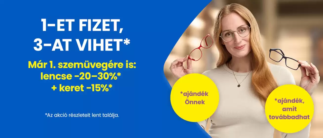 Ofotert katalógus, Szarvas | 1-et fizet 3-at vihet szemüvegakció | 2026-02-06T00:00:00.000Z - 2026-02-20T00:00:00.000Z