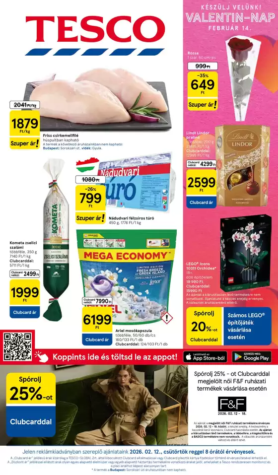 Tesco katalógus, Sárvár | Nagyszerű ajánlat minden ügyfélnek | 2026-02-12T00:00:00.000Z - 2026-02-18T00:00:00.000Z