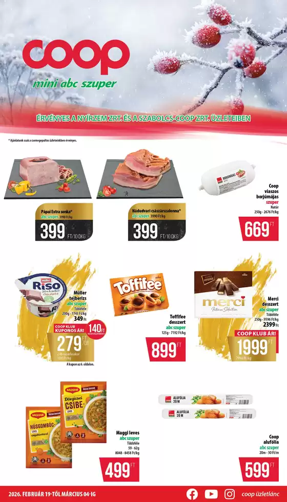 Coop katalógus, Harkány | A legjobb ajánlataink Önnek | 2026-02-19T00:00:00.000Z - 2026-03-04T00:00:00.000Z
