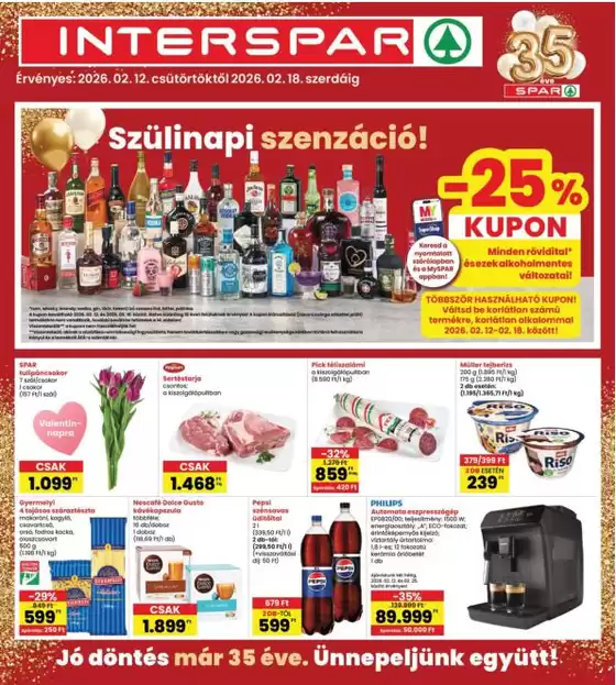 Interspar katalógus, Harkány | A legjobb ajánlataink Önnek | 2026-02-12T00:00:00.000Z - 2026-02-18T00:00:00.000Z