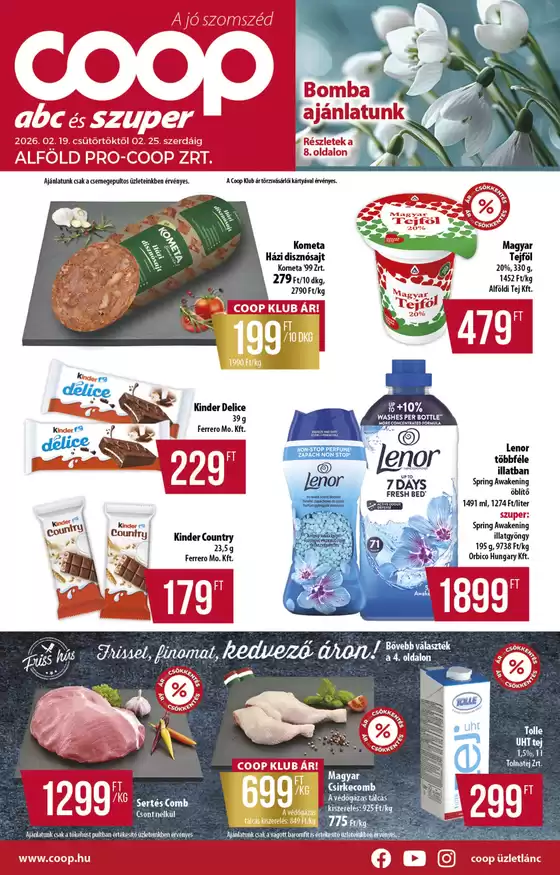 Coop katalógus, Kaposvár | Coop regionális szórólap február 4. hét - Alföld | 2026-02-19T00:00:00.000Z - 2026-02-25T00:00:00.000Z