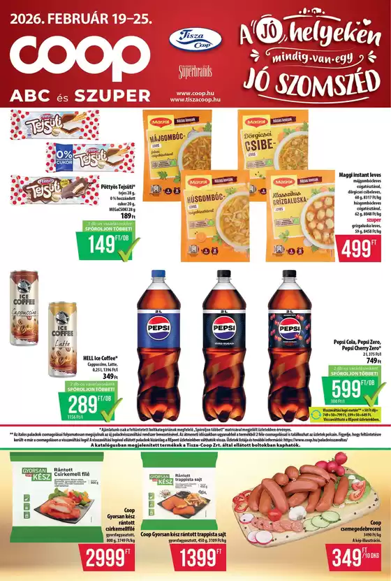 Coop katalógus, Kaposvár | Új ajánlatok felfedezésre | 2026-02-19T00:00:00.000Z - 2026-02-25T00:00:00.000Z