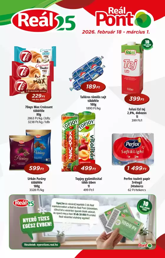 Real katalógus, Kaposvár | Reál Pont Újság II. | 2026-02-18T00:00:00.000Z - 2026-03-01T00:00:00.000Z