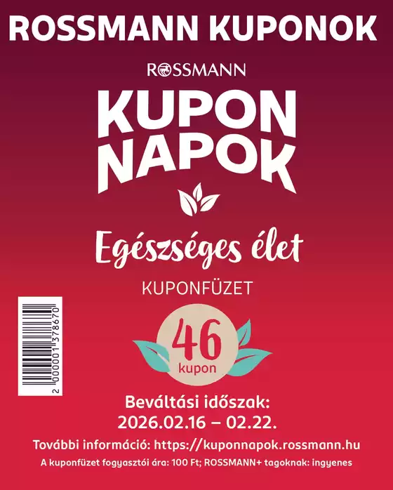 Rossmann katalógus, Biatorbágy | Rossmann akciós | 2026-02-16T00:00:00.000Z - 2026-02-22T00:00:00.000Z