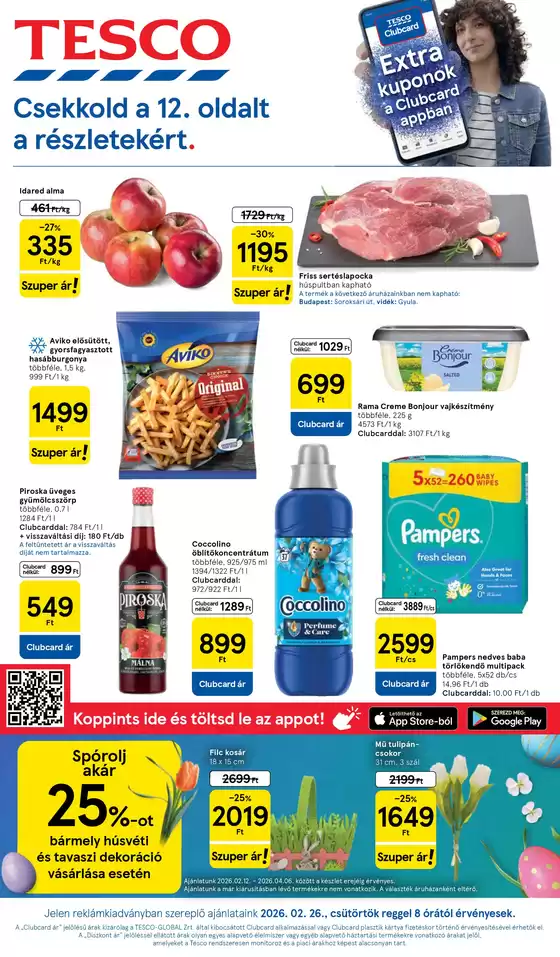 Tesco katalógus, Hódmezővásárhely | Exkluzív ajánlatok ügyfeleinknek | 2026-02-26T00:00:00.000Z - 2026-03-04T00:00:00.000Z
