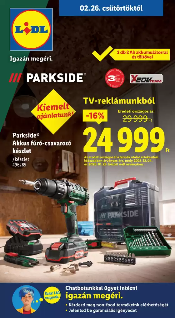 Lidl katalógus, Vecsés | Nonfood kínálatunk - 09. hét | 2026-02-26T00:00:00.000Z - 2026-03-04T00:00:00.000Z