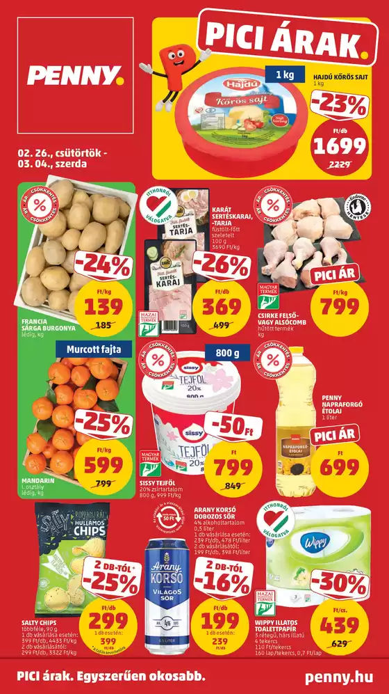 Penny Market katalógus, Vecsés | Nagyszerű ajánlat minden ügyfélnek | 2026-02-26T00:00:00.000Z - 2026-03-04T00:00:00.000Z