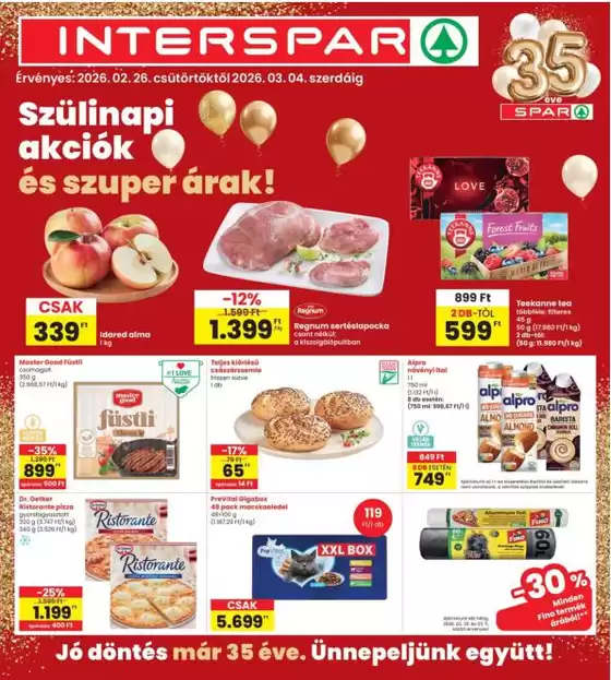 Interspar katalógus, Kazincbarcika | Takarítson meg most ajánlatainkkal | 2026-02-26T00:00:00.000Z - 2026-03-04T00:00:00.000Z