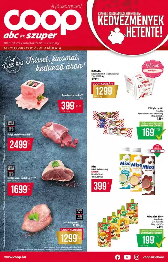 Coop katalógus | Új ajánlatok felfedezésre | 2026-03-05T00:00:00.000Z - 2026-03-11T00:00:00.000Z