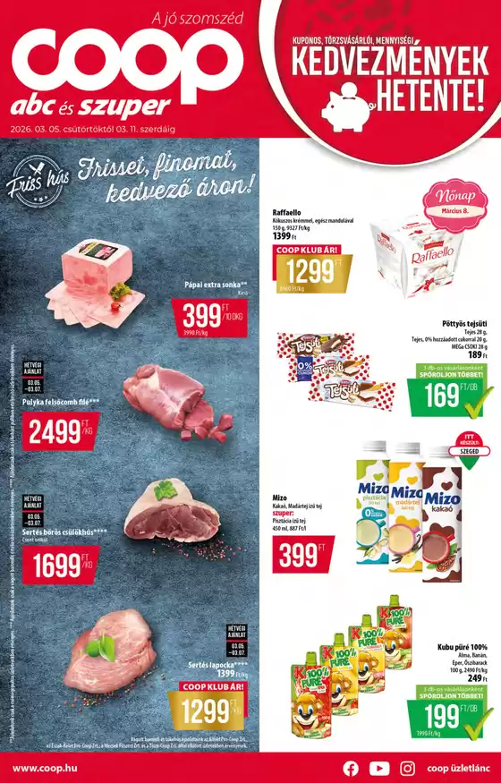 Coop katalógus | Coop országos szórólap március 1. hét - Abc-Szuper | 2026-03-05T00:00:00.000Z - 2026-03-11T00:00:00.000Z