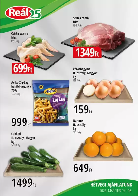 Real katalógus | Bevásárló hétvége Kisalföld | 2026-03-05T00:00:00.000Z - 2026-03-08T00:00:00.000Z