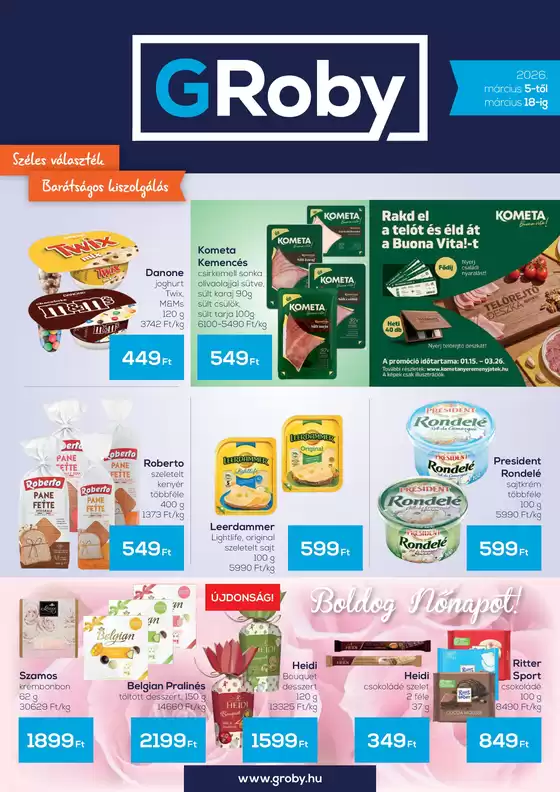 Groby katalógus, Törökbálint | GRoby 2026.03.05 03.18. | 2026-03-05T00:00:00.000Z - 2026-03-18T00:00:00.000Z