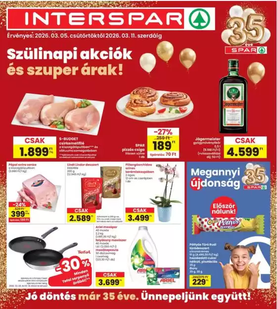 Interspar katalógus, Hajdúszoboszló | INTERSPAR | 2026-03-05T00:00:00.000Z - 2026-03-11T00:00:00.000Z