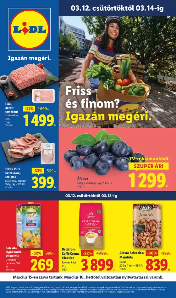 Lidl katalógus, Ócsa | Akciós újság 11. hét | 2026-03-12T00:00:00.000Z - 2026-03-18T00:00:00.000Z