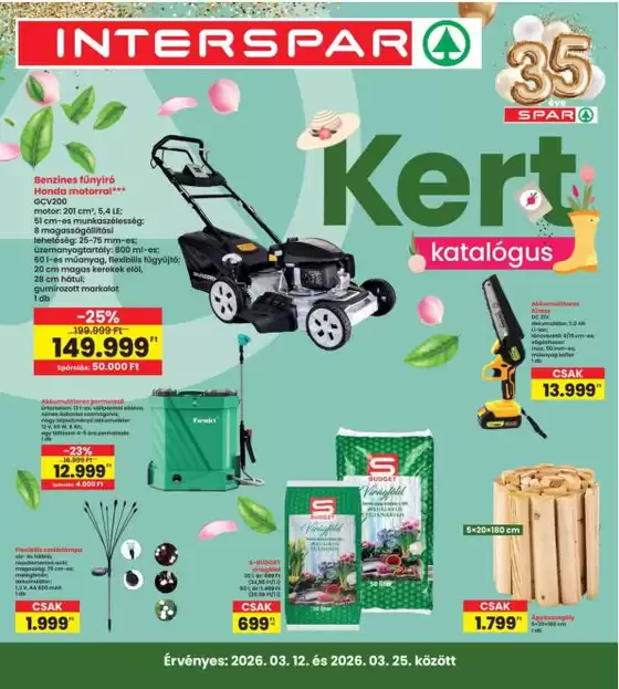 Interspar katalógus, Ócsa | Vonzó különleges ajánlatok mindenki számára | 2026-03-12T00:00:00.000Z - 2026-03-25T00:00:00.000Z
