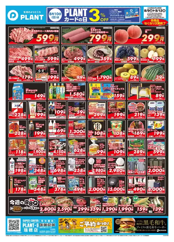 青森市でのスーパーセンタープラントのカタログ | 掘り出し物ハンターのための素晴らしいオファー | 2025-08-09T00:00:00.000Z - 2025-08-12T00:00:00.000Z