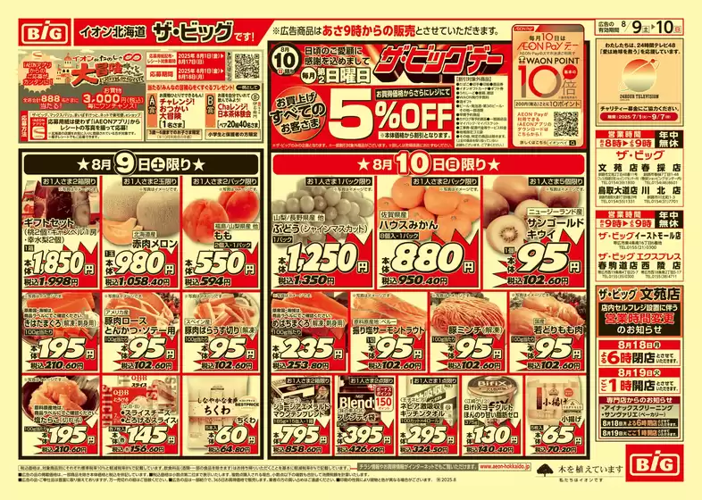 上田市でのザ・ビッグのカタログ | あなたのための特別オファー | 2025-08-08T00:00:00.000Z - 2025-08-12T00:00:00.000Z