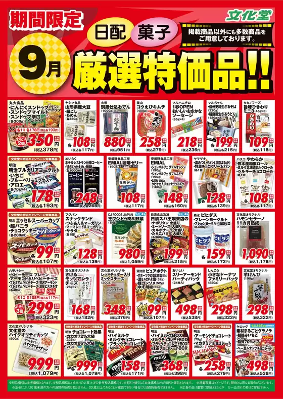 文化堂 チラシ