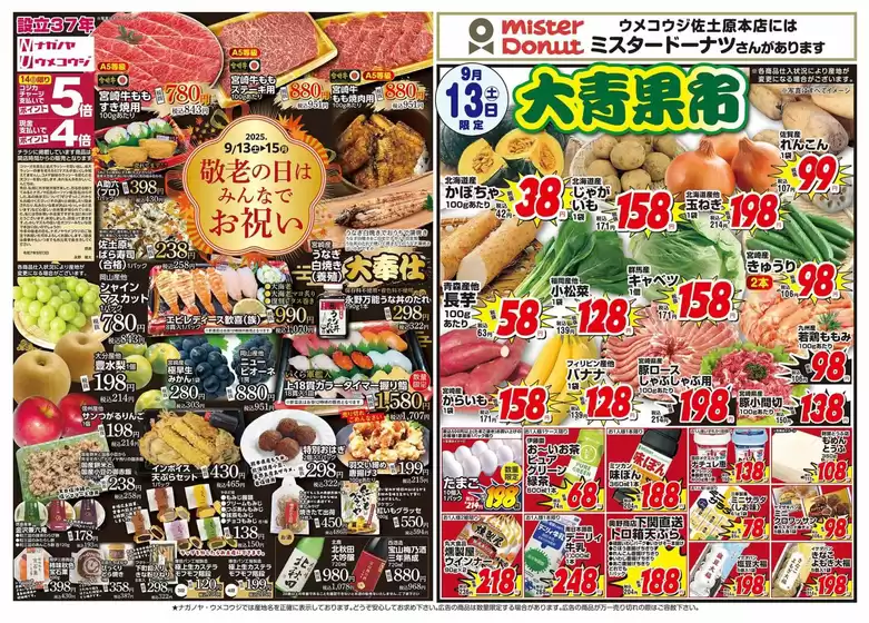 うめこうじ・永野屋 チラシ