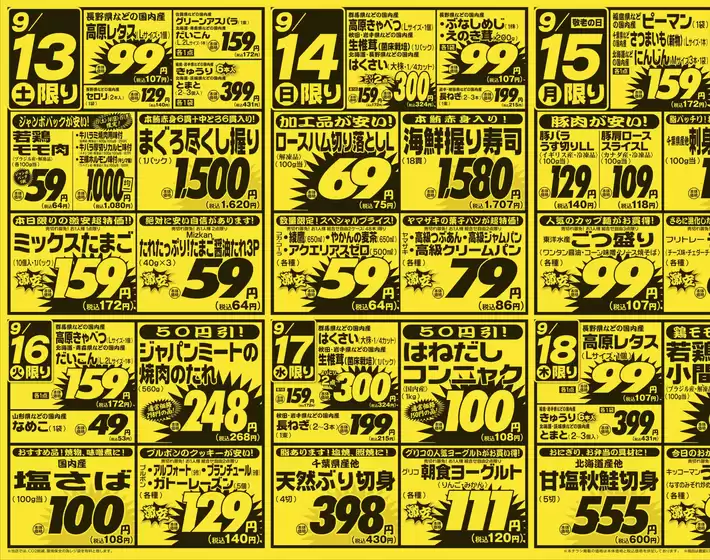 現在の特別プロモーション