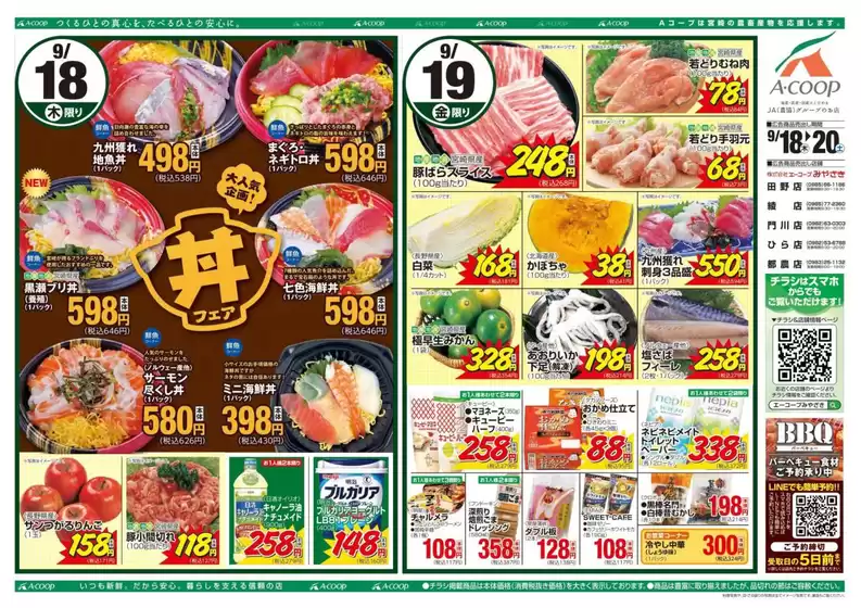 エーコープみやざきのカタログ | 掘り出し物ハンターのためのオファー | 2025-09-18T00:00:00.000Z - 2025-09-20T00:00:00.000Z