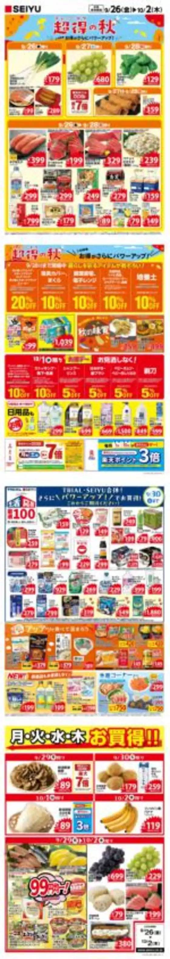 西友 最新チラシ