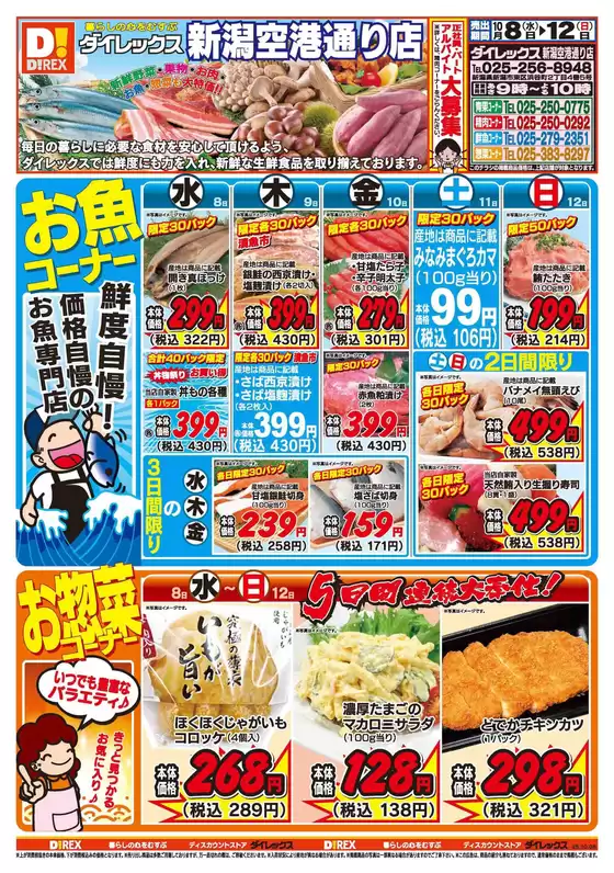 ふじみ野市でのダイレックスのカタログ | トップディールと割引 | 2025-10-08T00:00:00.000Z - 2025-10-12T00:00:00.000Z