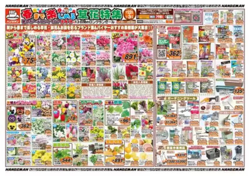 川崎市でのハンズマンのカタログ | 春まで楽しめる草花特集　秋のｶﾞｰﾃﾞﾆﾝｸﾞﾌｪｱ第4弾 | 2025-10-21T00:00:00.000Z - 2025-11-03T00:00:00.000Z
