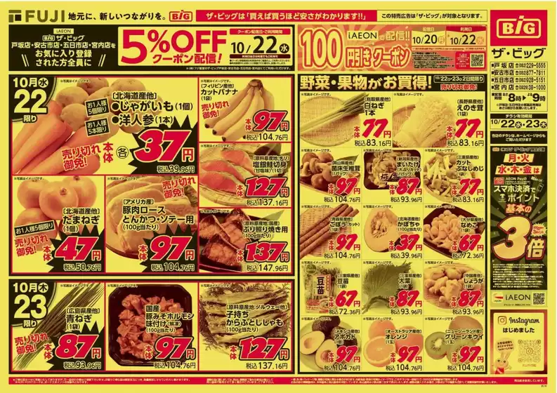 町田市でのザ・ビッグのカタログ | 魅力的なオファーを発見する | 2025-10-22T00:00:00.000Z - 2025-10-23T00:00:00.000Z