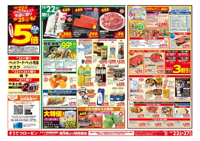 琴浦町での相鉄ローゼンのカタログ | 割引とプロモーション | 2025-10-21T00:00:00.000Z - 2025-10-27T00:00:00.000Z
