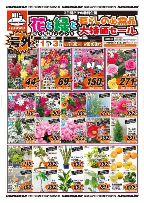 福岡市でのハンズマンのカタログ | 発見するための新しいオファー | 2025-10-31T00:00:00.000Z - 2025-11-03T00:00:00.000Z