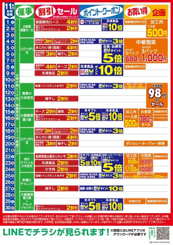 現在の掘り出し物とオファー