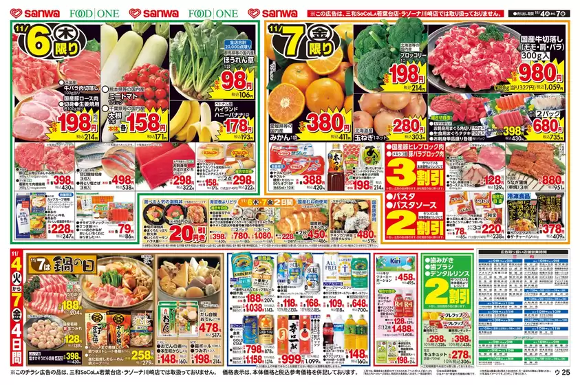 スーパー三和 チラシ