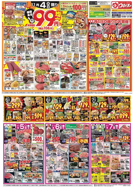 筑後市でのウジエスーパーのカタログ | 私たちのお客様のための排他的な取引 | 2025-11-04T00:00:00.000Z - 2025-11-07T00:00:00.000Z
