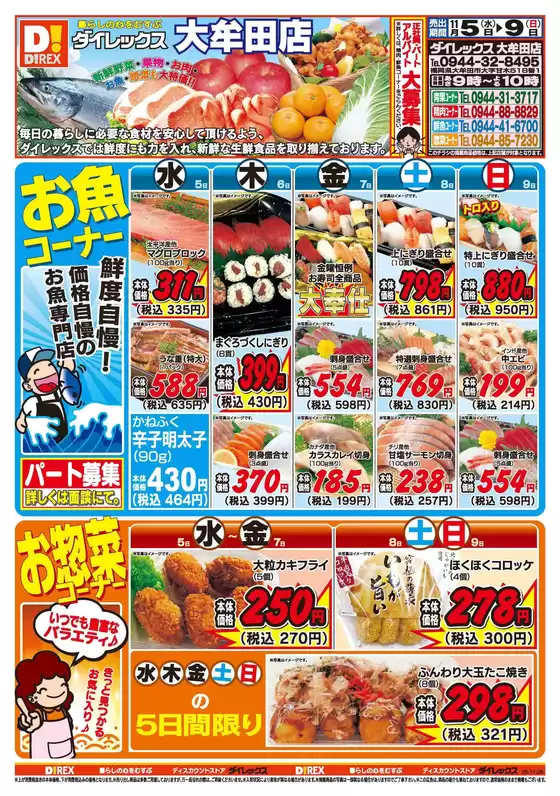 玉名市でのダイレックスのカタログ | 現在の特別プロモーション | 2025-11-05T00:00:00.000Z - 2025-11-09T00:00:00.000Z
