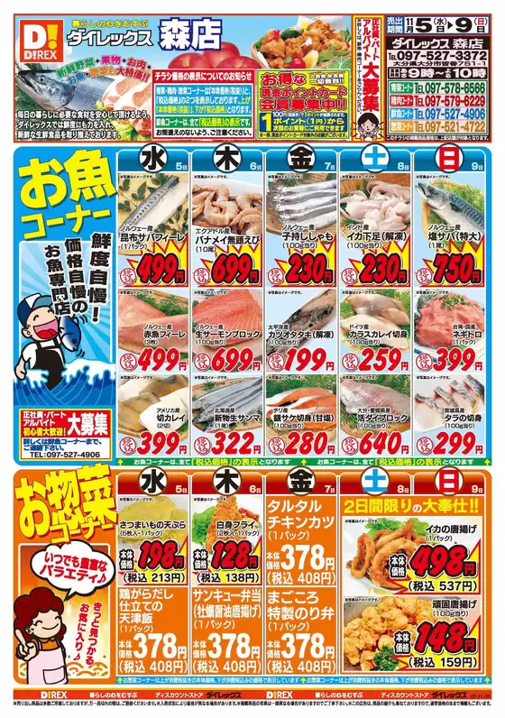 別府市でのダイレックスのカタログ | 私たちの最高の掘り出し物 | 2025-11-05T00:00:00.000Z - 2025-11-09T00:00:00.000Z