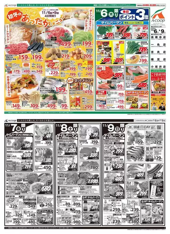 長野市でのエーコープ近畿のカタログ | 私たちの最高の掘り出し物 | 2025-11-06T00:00:00.000Z - 2025-11-09T00:00:00.000Z